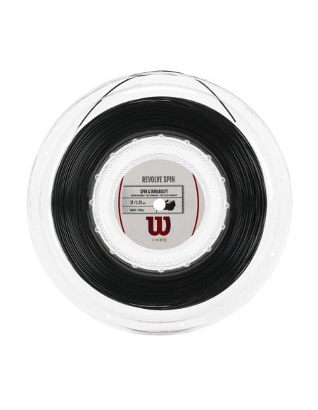 Wilson Revolve Spin 17 (Sort) Tennissnøre Rulle 